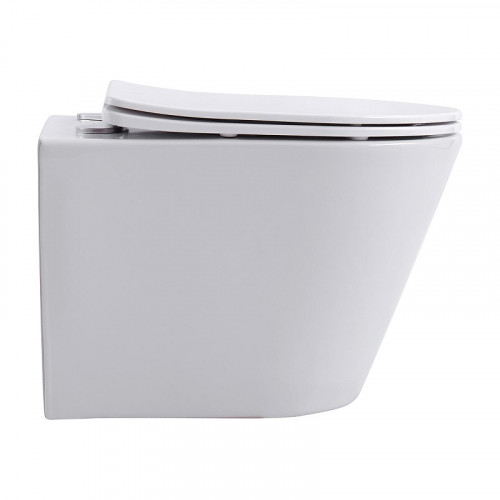 Унитаз Azario Vacio AZ-1904T подвесной цвет Белый с сиденьем Микролифт