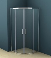 Душевой уголок Azario Ostin AZ-121 S А 100*100*195 профиль Хром стекло прозрачное