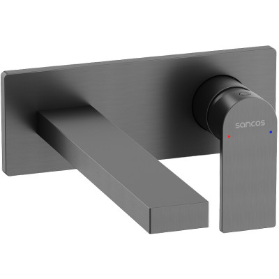 Смеситель для раковины Sancos Studio SC9017GG Вороненая сталь