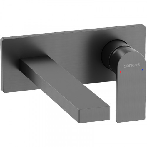 Смеситель для раковины Sancos Studio SC9017GG Вороненая сталь