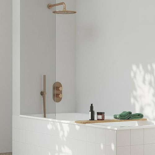 Смеситель для душа Ravak Espirit ES 067.60RGB.O3 X070363 с термостатом Розовое золото