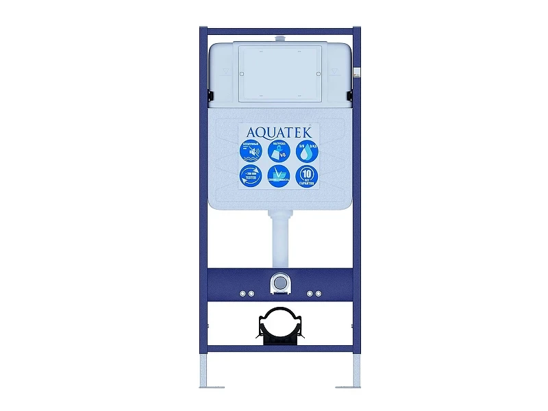 Инсталляция Aquatek Sensor Standart 50 INSE-0000001.36 для унитаза с клавишей смыва цвет Нержавеющая сталь