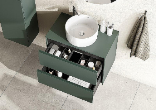 Столешница под раковину Roca Ona 80 A857618513 Зеленая матовая