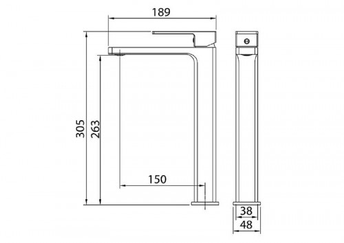 Смеситель для раковины Grossman Style 520.K35.05.120 цвет Никель брашированный