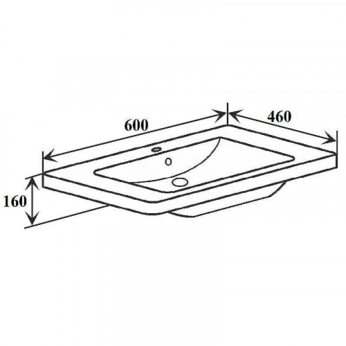 Раковина Runo Dreja Никсон 60 00-00001390 Белая
