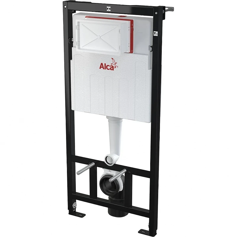 Комплект унитаза WellWant Tesoro WWU01111W с инсталляцией Alcaplast Sadromodul AM101/1120-3:1 RU M71-0001 с сиденьем Микролифт и клавишей смыва Хром