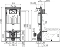 Комплект унитаза WellWant Tesoro WWU01111W с инсталляцией Alcaplast Sadromodul AM101/1120-3:1 RU M71-0001 с сиденьем Микролифт и клавишей смыва Хром