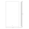 Зеркало Defesto Glow 60х120 DF 2518R с подсветкой 34W-3000К/с фацетом/ИК - выключатель/Теплый белый свет