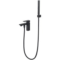 Смеситель на борт ванны Aquatek Вега AQ1044MB Черный матовый латунь