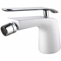 Смеситель для биде Lemark Melange LM4908CW Белый Хром