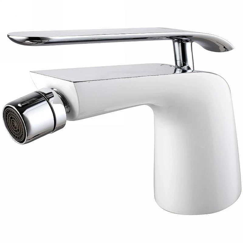 Смеситель для биде Lemark Melange LM4908CW Белый Хром