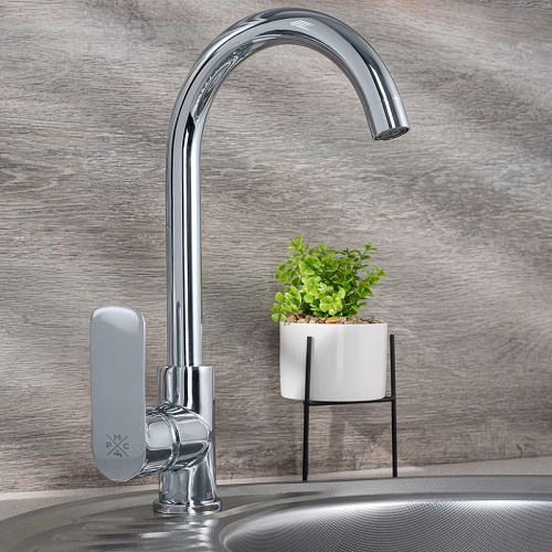 Смеситель для кухни Ростовская Мануфактура Сантехники SL133-017F Хром