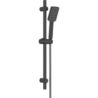 Душевой гарнитур Aquatek Лира 3jet AQ2018MB Черный матовый нержавеющая сталь на стену
