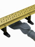 Душевой лоток Cezares Движение (Slider) SLIDER-LD-60-BORO с решеткой цвет Брашированное золото