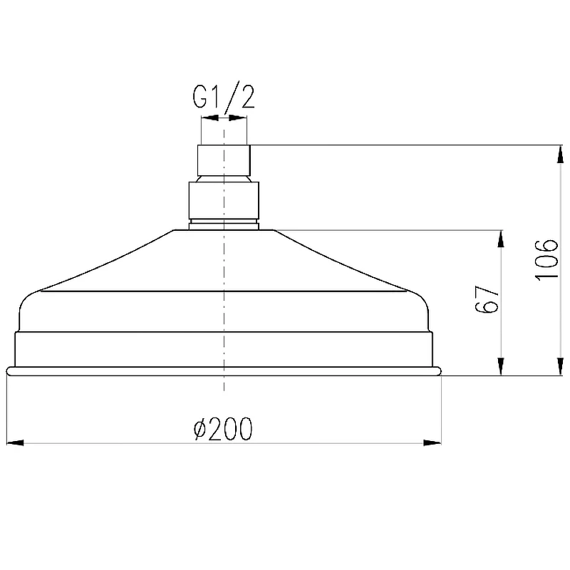 Верхний душ Rav Slezak SK0020SM Бронза на стену