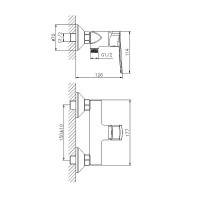 Смеситель для душа Koller Pool Style SL0450 Хром