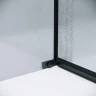 Душевой уголок Grossman Pragma 120x100 L 120.K33.03.1210.21.02 профиль Черный матовый стекло шиншилла