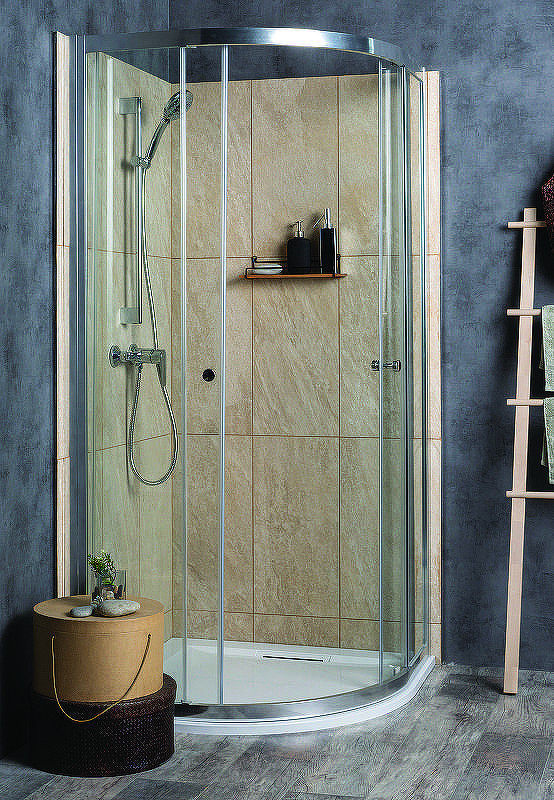 Душевой уголок Jacob Delafon Serenity 80x80 E14R80-GA профиль Хром стекло прозрачное