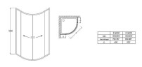 Душевой уголок Jacob Delafon Serenity 80x80 E14R80-GA профиль Хром стекло прозрачное