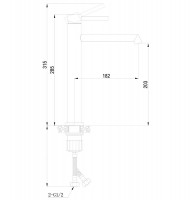 Смеситель для раковины Boch Mann Stella BM8600 Хром