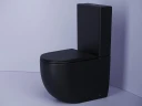 Унитаз компакт Ceramicanova Metropol CN4001-BMB цвет Черный матовый без бачка с сиденьем Микролифт