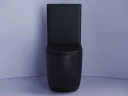 Унитаз компакт Ceramicanova Metropol CN4001-BMB цвет Черный матовый без бачка с сиденьем Микролифт