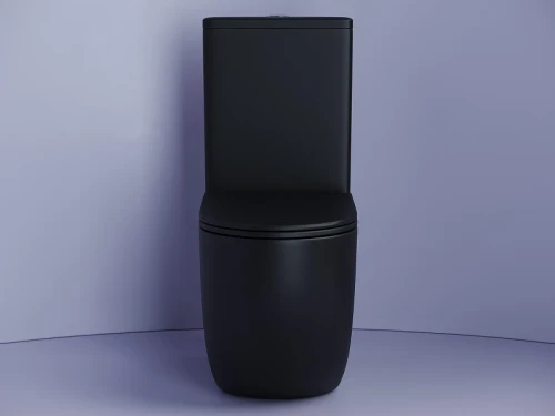 Унитаз компакт Ceramicanova Metropol CN4001-BMB цвет Черный матовый без бачка с сиденьем Микролифт