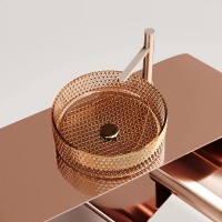 Раковина-чаша Ceramicanova Cristal 36 CN6058 Бежевая стекло накладная