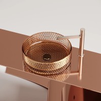 Раковина-чаша Ceramicanova Cristal 36 CN6058 Бежевая стекло накладная