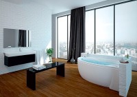 Акриловая ванна Azario Paolina 170х97 R AV.0071170 без гидромассажа