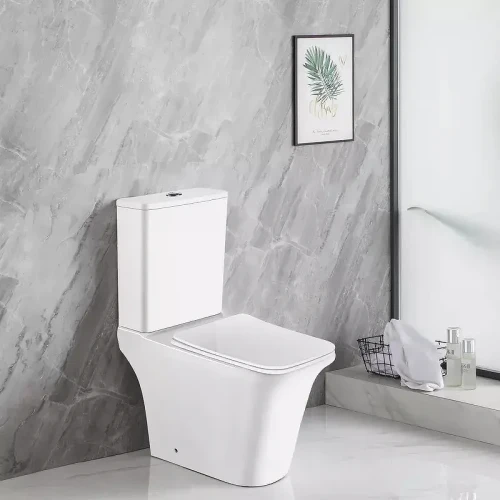Унитаз-компакт Azario Avero AZ-3121-G цвет Белый с бачком и сиденьем Микролифт