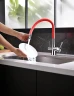 Смеситель для кухни Lemark Comfort LM3075C-Red Хром Красный латунь