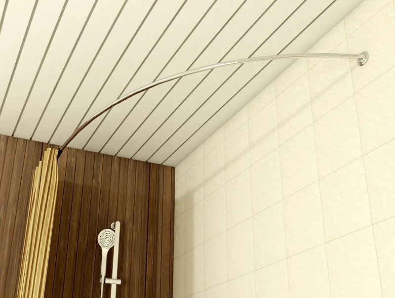 Карниз для ванны Relisan Tugatty Polina 120x120 Гл000001700 Хром