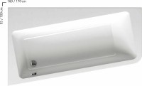Акриловая ванна Ravak 10° 170x100 L C811000000 без гидромассажа