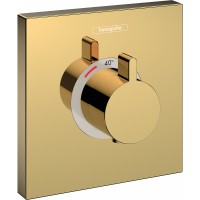 Смеситель для душа Hansgrohe ShowerSelect HighFlow 15760990 с термостатом Полированное золото латунь встраиваемый