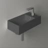 Раковина Simas Agile 50 R AG50 antracite matt*1 Антрацит матовая фарфор подвесная, полувстраиваемая