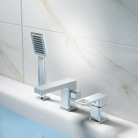 Смеситель на борт ванны Haiba HB80615 Хром латунь