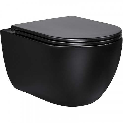 Унитаз Vincea Evo VT1-34MB подвесной с сиденьем Микролифт фарфор подвесной