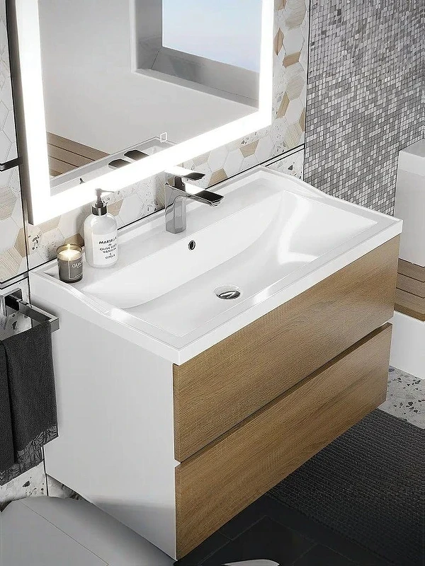 Раковина Uperwood Family 80 293020630 цвет Белый глянцевый