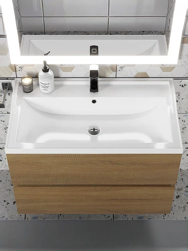 Раковина Uperwood Family 80 293020630 цвет Белый глянцевый