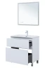 Тумба с раковиной Aquanet Алвита New 80 345679 цвет Белый матовый