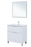 Тумба с раковиной Aquanet Алвита New 80 345679 цвет Белый матовый