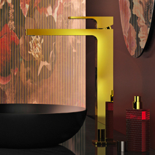 Смеситель для раковины Remer Absolute AU11LDO Золото латунь