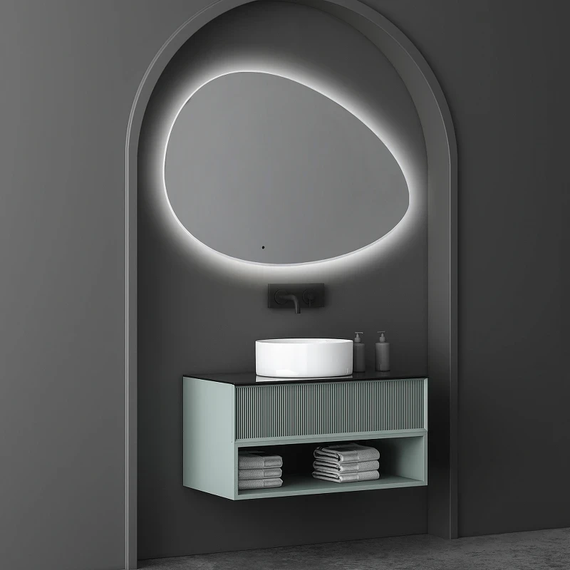 Зеркало Abber Kontur 120 AG6301SCL-1.2 с подсветкой с бесконтактным выключателем и диммером стекло