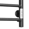 Электрический полотенцесушитель Mixline Mira 80х50 556418 цвет Черный матовый