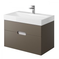Тумба под раковину Creto Malibu 80 7-1078Cap подвесная Capuchino МДФ / ЛДСП