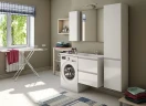 Тумба с раковиной Эстет Dallas Luxe 110 R ФР-00002021 подвесная Белая МДФ / ЛДСП