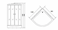 Душевая кабина Niagara Ultra NG-1903-01L 120x80 с гидромассажем