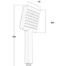 Ручной душ Bond Cube B02-9788 Черный матовый
