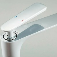 Смеситель для раковины Frap F1052-56 Белый Хром